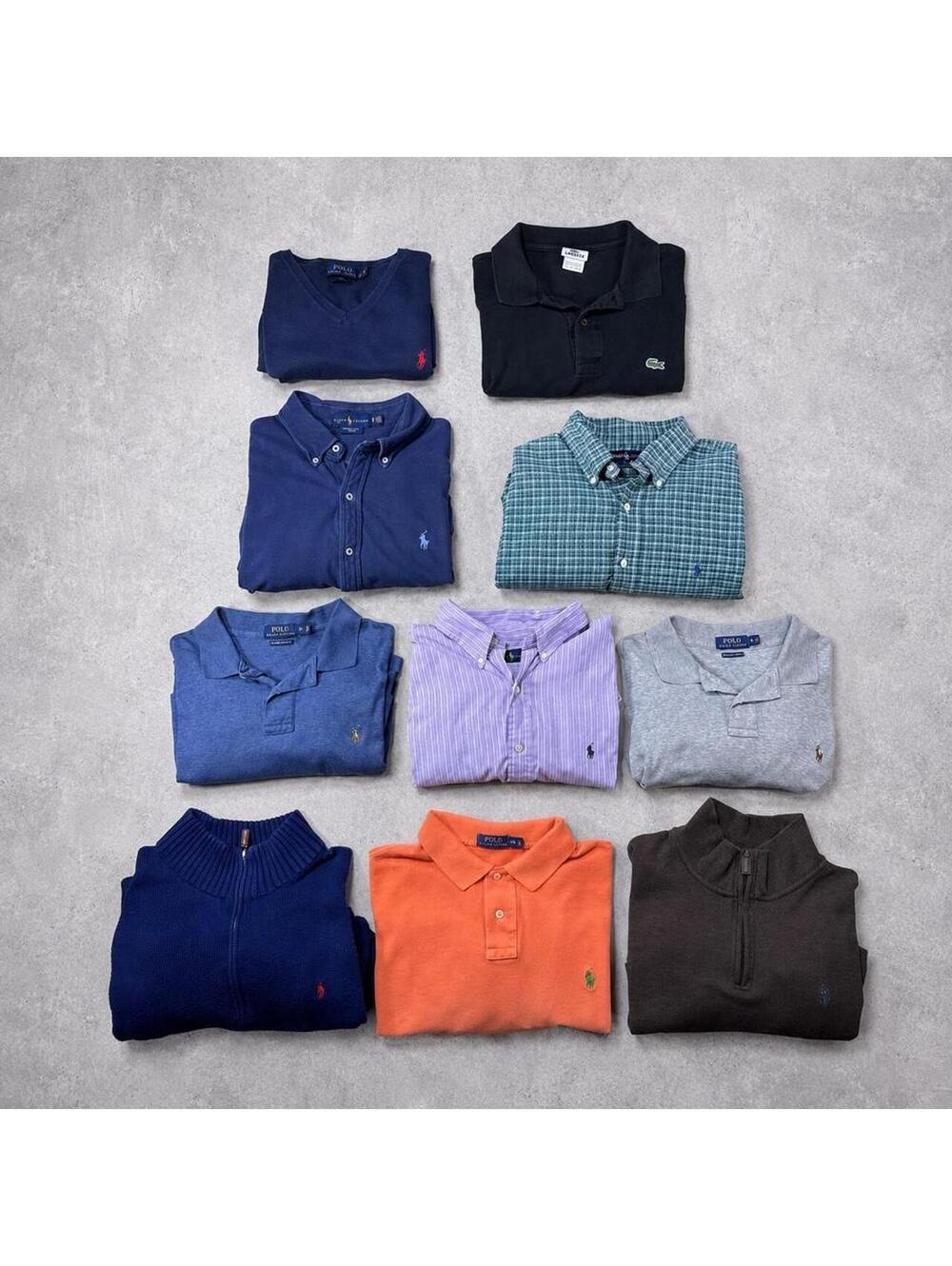 10 Piece BUNDLE Polo Ralph Lauren Lacoste USPA Size XL